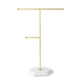 Jewellery stand, metal T-bar jewellery stand, chain stand, jewellery, jewellery tree, jewellery storage for necklaces, earrings, rings, watches and bracelets