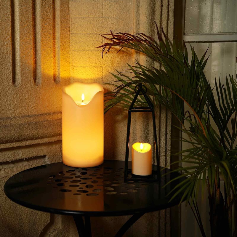 Homemory 6" x 12" Extra Large Outdoor Waterproof Candle with