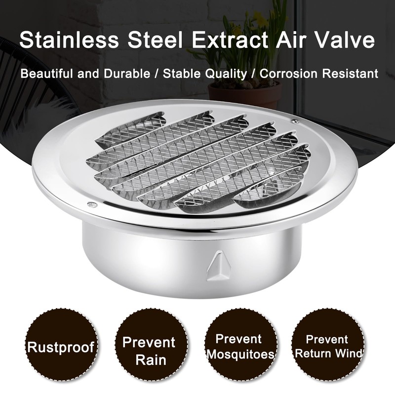 Zonon 36 Pcs 4 Inch Soffit Vents Round Vent Cover