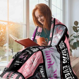 Whasnrt Employee Gifts Blanket for Women, Team Gift Ideas for Employees Blanket 60"X50", Farewell Gifts for Coworkers Appreciation Gifts for Employees from Boss, Thank You Gifts