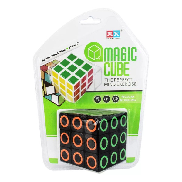 J.H. Company Set Cubo Rubik Magic 3x3 Profesional Speed Cube Velocidad Estructura Circulo 8706a-3