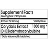 Corydalis Extract DHCB 1000mg ~ 200 Capsules - No Additives