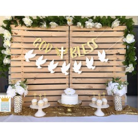 God Bless Decorations - Baptism & First Communion Banners, Garlands & Backdrops for Boy/Girl