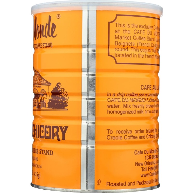 Cafe Du Monde Coffee with Chicory, 15-Ounce (Pack of 2)