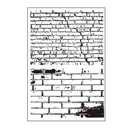 Arbuya Bricks Wall Background Clear stamps DIY Rubber Clear Stamp for Card Making Clear Stamp
