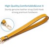 AIMALL Leather Litchi Pattern Cowhide Puppy Buckle Wrist Strap, 7.48