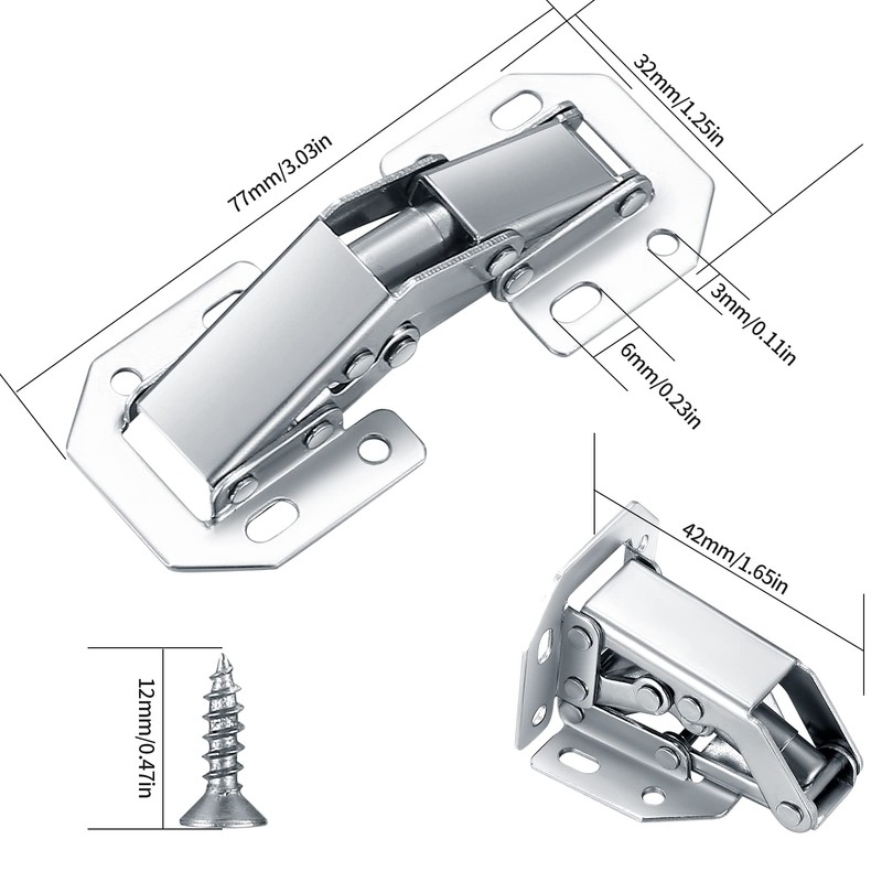 Hinges - Set of 4 - Repair and Secure Sliding