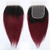 1b/99j Ombre Bundles with Closure(10 10 10+10) Brazilian Straight Bundles