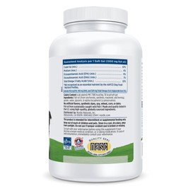 Nordic Naturals Omega-3 Pet, Unflavored - 180 Soft Gels - 330 mg Omega-3 Per Soft Gel - Fish Oil for Dogs with EPA & DHA - Promotes Heart, Skin, Coat, & Immune Health