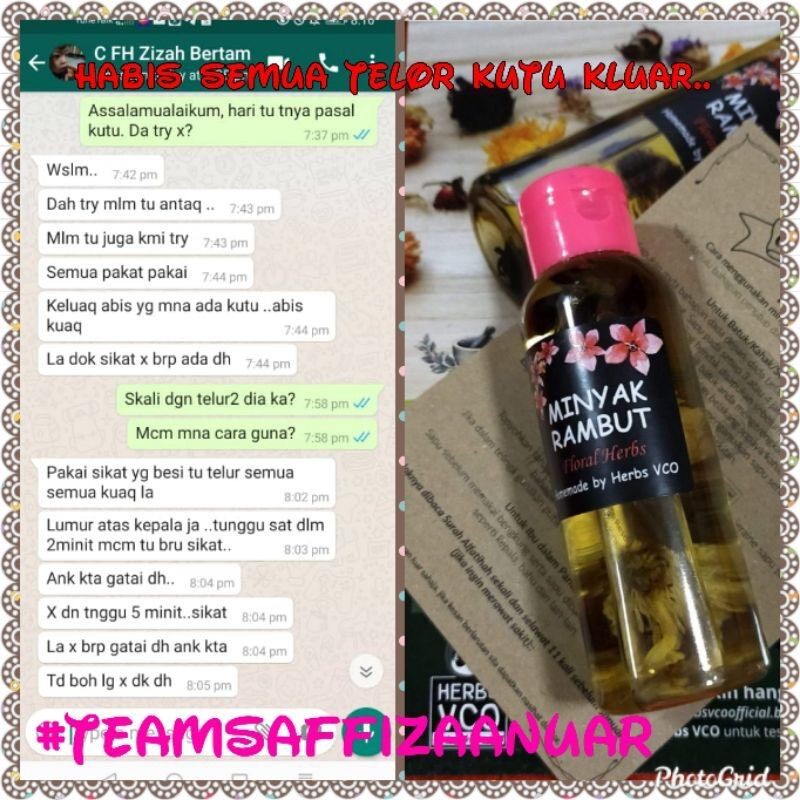 vco 🔥BEST SELLING🔥🎁+ MINYAK RAMBUT FLORAL HERBS [TANPA BAHAN KIMIA]