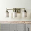 Eidonta 8 Pack White Linen Frosted Glass Lamp Shade Covers,