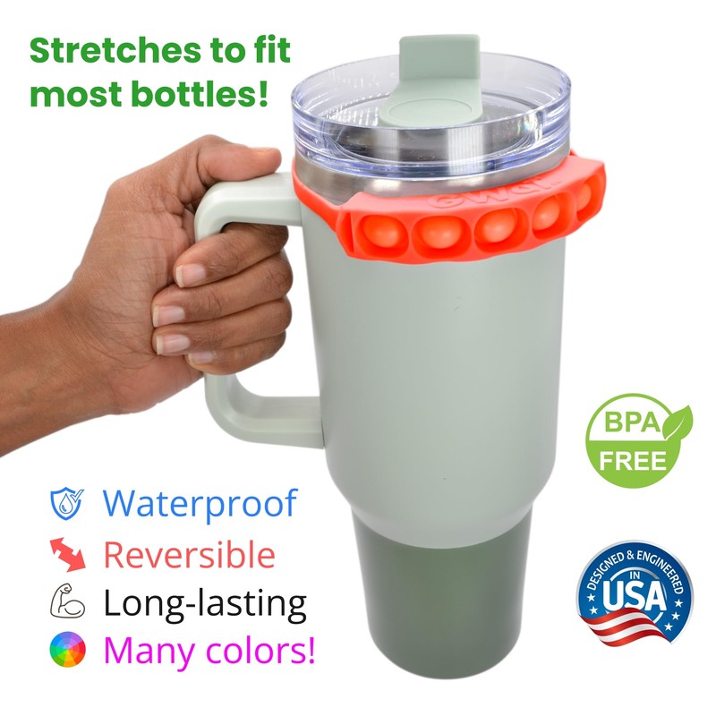 GWaT - Motivational Hydration Reminder for Reusable Bottles, BPA-Free (Candy)
