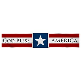 4th of July Decorations Outdoor Banner God Bless America Large Banner Stars and Stripes Yard Sign Indoor Wall Decorative Hanging Banner Patriotic Party Supplies Decor for Memorial Day Independence Day