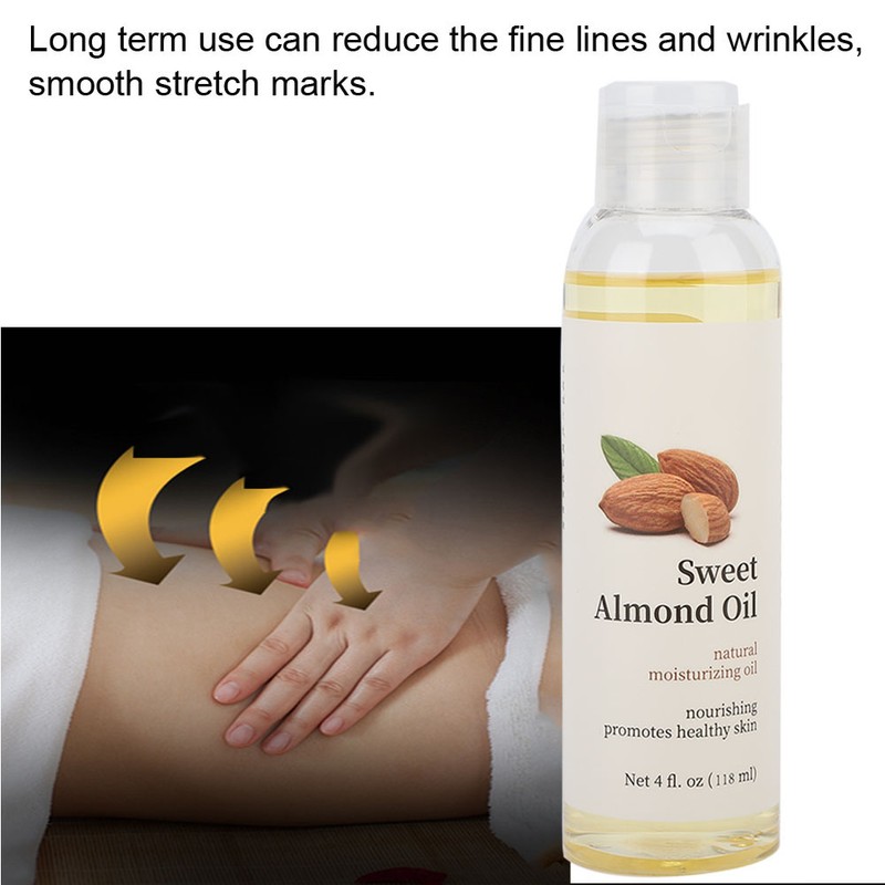 118ml Natural Sweet Almond Oil Organic Skin Care Essential Oil