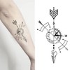 Oottati Small Cute Temporary Tattoo Sticker Set of 2 -