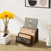 YINMIT Mail Organizer Countertop, Mail Holder with 3-Slot, Desktop Mail