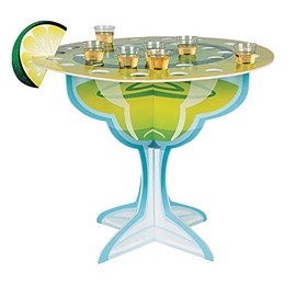 FE Margarita Glass Shot Glass Holder Tabletop Centerpiece - Holds up to 36 Glasses