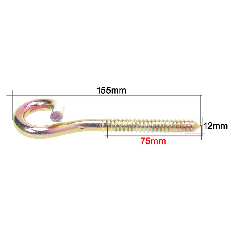 Aqbau Set of 2 Swing Hooks with Wooden Thread 12
