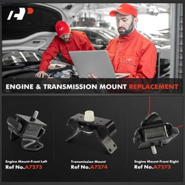 A-Premium 3PCS Engine Motor Mount and Transmission Mount Kit Compatible with Toyota Tacoma 1998-2004 3.4L, Automatic Transmission