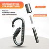 MyIdeaz Carabiner with spring-loaded gate, D shape carabiner set, 80