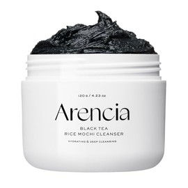 Arencia - Limpiador de Té Negro y Yuzu 120 g - Black Tea & Yuzu Rice Mochi