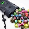 Haxtec Dragon Eye Dice Bag Drawstring Leather DND Dice Bag