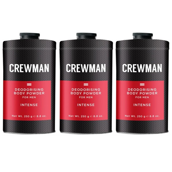 Crewman Mens Intense Talc Free Body Powder 250g Value Pack