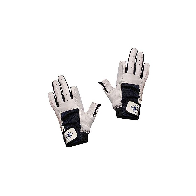BluePort Segelgloves aus leather - 2 Finger frei L