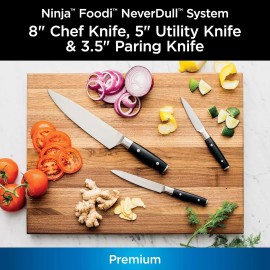 Ninja K12003 Foodi™ Essential 3-Piece Paring Kitchen  Knife Set Stainless Steel