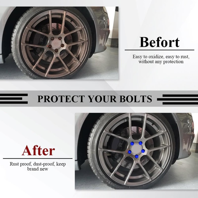 20PCS Wheel Nut Covers Bolt Caps, Wheel Lug Nut Covers,