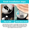 VZU 6 PCS 0° Universal Gas Stove Knob Set, 6MM
