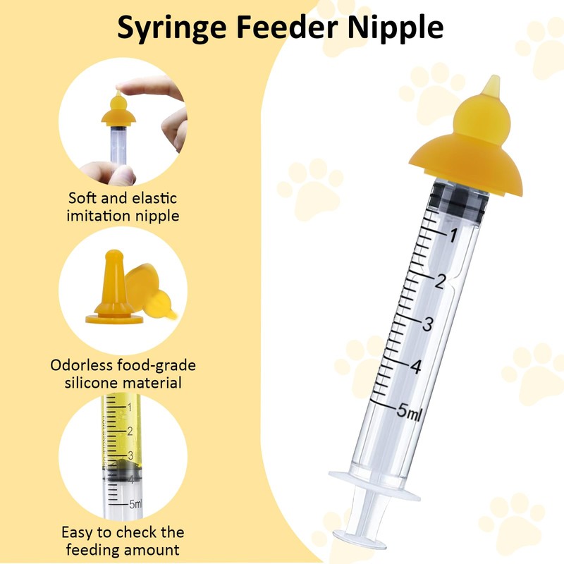 Kitten Nursing Bottle, Pet Feeding Nipple, Milk Nursing Bottles Kits