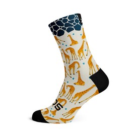 Sox Footwear Giraffe Crew Socks, Multi-colour