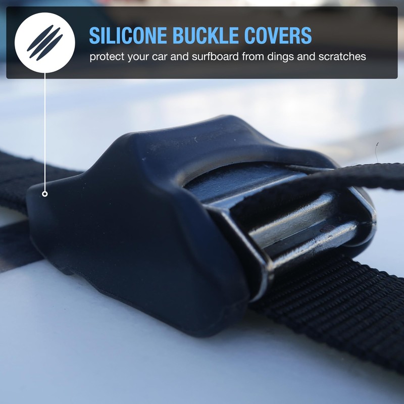 Ho Stevie! Surfboard Tie Down Straps (Pair) for Roof Rack