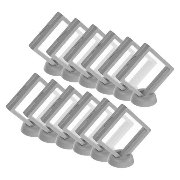 QUARKZMAN Pack of 12 3D Floating Display Housing 3.54 x