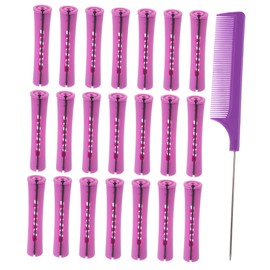 BESPORTBLE 1set Hair Curling Bar Kit Manual Curling Rods for Ladies Lightweight Hair Curler Needle Comb for Home and Travel Use Design Selection
