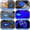 KunHe 40 Pack 365nm UV Flashlight Mini Rechargeable UV Light