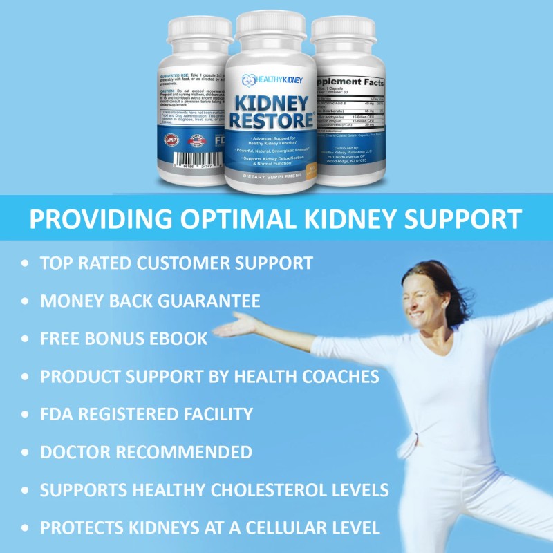 Kidney Restore Health Cleanse Support Detox Natural Supplement High Quality