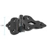 Renovators Supply Manufacturing Cabinet Hinges 2 in. Black Wrought Iron