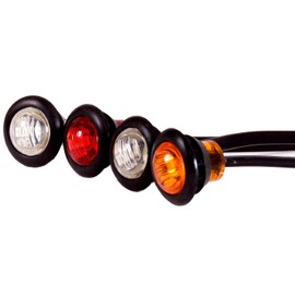Maxxima M09300Y Amber 3/4" Round Combination Clearance Marker Light