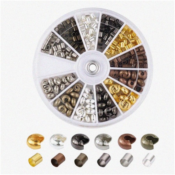 PandaCraft Crafters' Delight 390pc Crimping Kit: 3mm Tube Line, 5mm