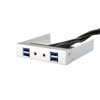 SilverStone SST-FP32S-E - USB 3.0 4-Ports 3.5 Inch alu. Front