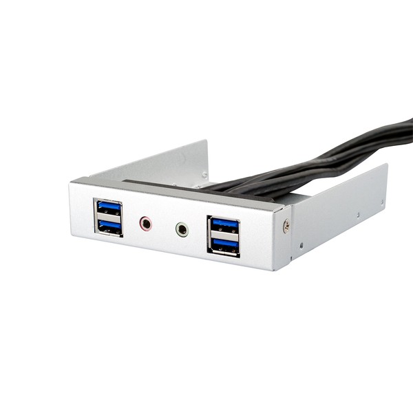 SilverStone SST-FP32S-E - USB 3.0 4-Ports 3.5 Inch alu. Front