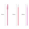300 Microbrush +150cepillos+150lip Brush Para Pestañas Rosa