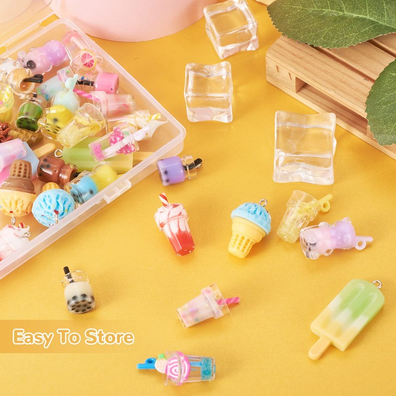 Craftdady - 54 colgantes de resina para hacer joyas