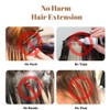 TTPSRY 7 PCS Clip in Extensions Echthaar Natürliche Wellen Haarverlängerung