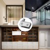 4 Pair Stainless Steel Glass Door Pivot Hinge, Silver Hinges