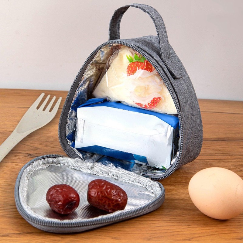 WUFGWBD 1 Small Rice Ball Bag, 1 Set of Cutlery,