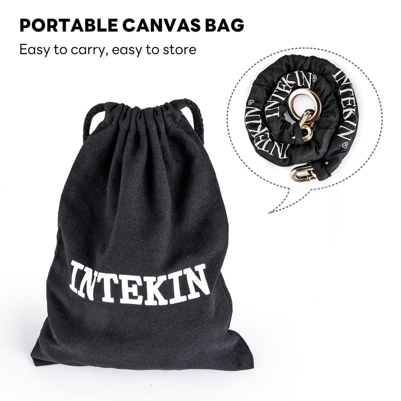 INTEKIN Maximum Security Chain 5 ft x 1/2" Thick Bicycle