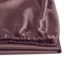 ROOEE Satin Silk Fitted Sheet with Pillowcase Set Breathable Soft